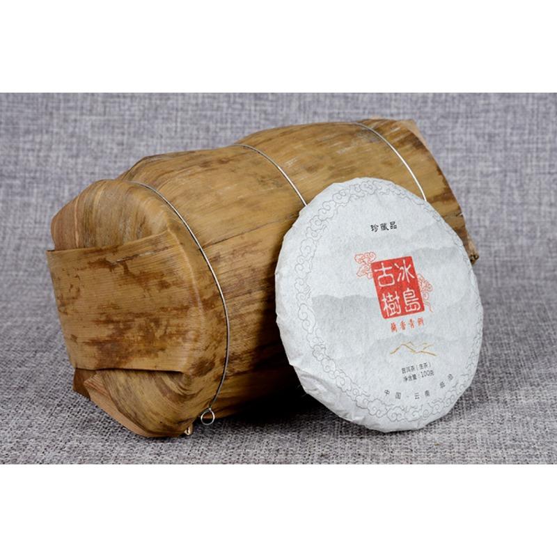 Yunnan Pu'er Tea 100g Islandský starověký strom Raw Tea Cake Pu'er Raw Tea Cake