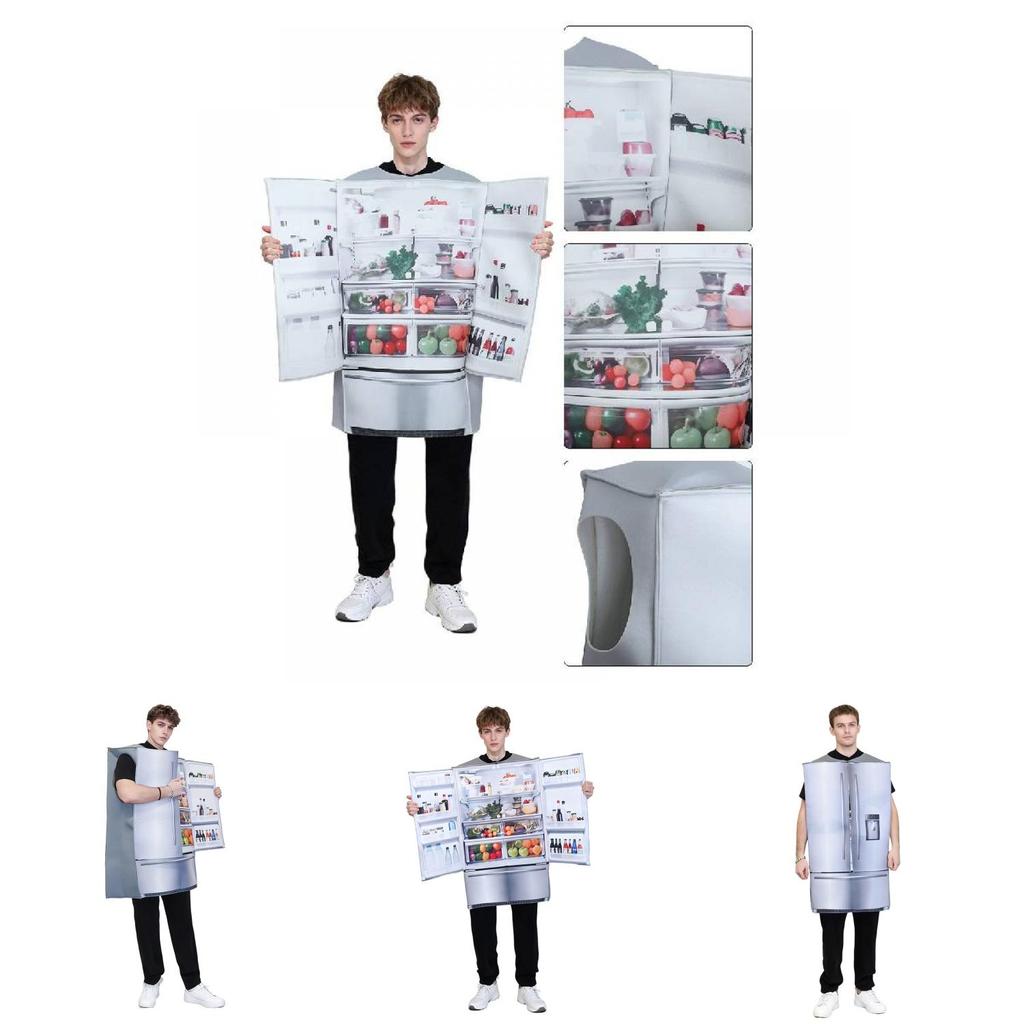 Halloween-Kostüm Kühlschrank Cosplay-Anzug für Erwachsene Party- und Bar-Spaß-Kreative