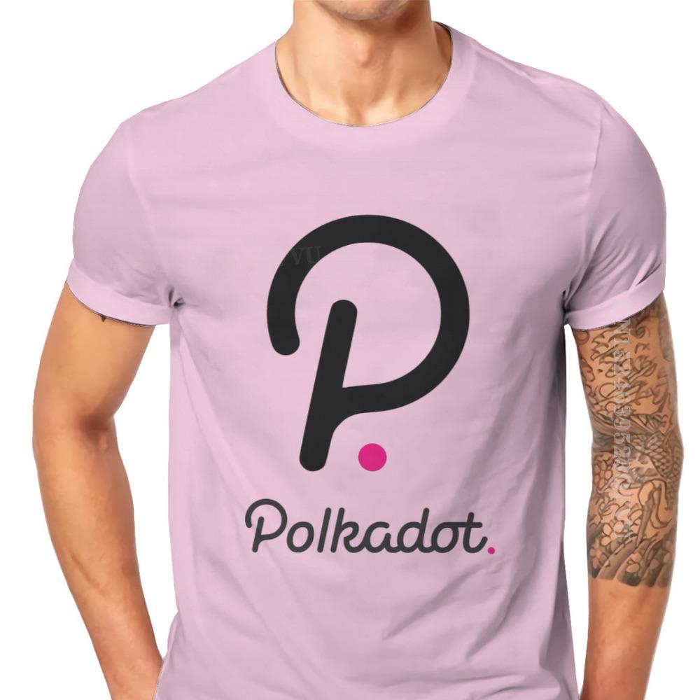 Polkadot Cryptocurrency Crypto Miner Men T Shirts Classic Graphic Big Size Vintage Tshirts Top Sell Harajuku Men Tshirt Clothing