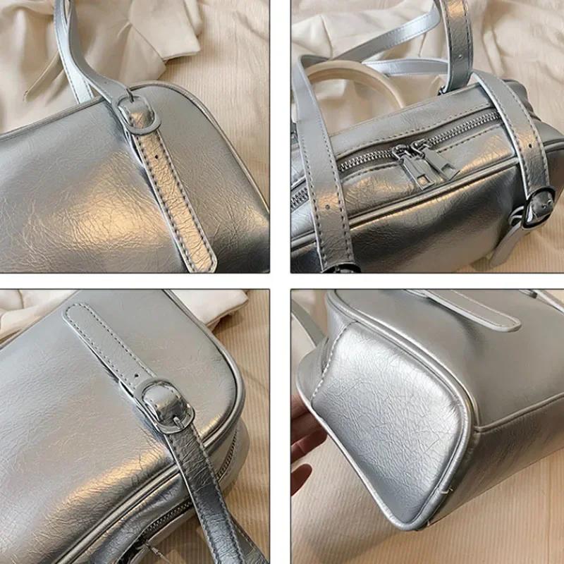 Green Commuter Shoulder Bags for Women  Luxury Designer Handbags Pure Color Causal Bag Big Capacity Pillow Underarm Bag