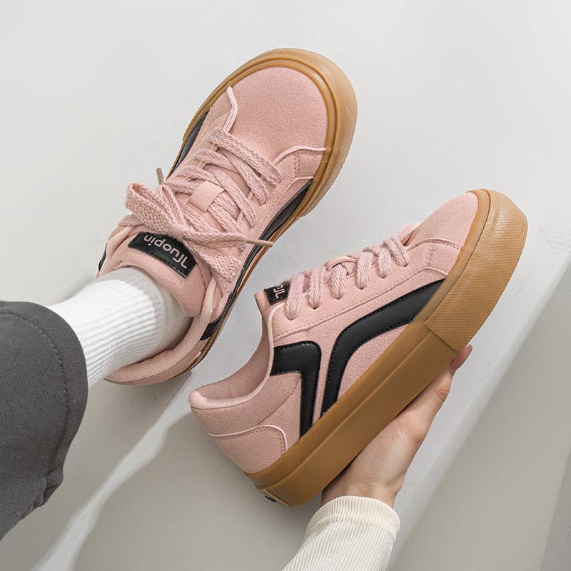 Original Shell Head White Shoes Women's New Pie Shoes Flat Baseplate Shoes Versatile Niche Bread Shoes Women