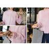 Free Shipping Women's Korean Solid Color Plus Velvet Hoodie - Autumn Winter High Collar Loose Baseball Jacket Outerwear for Students.