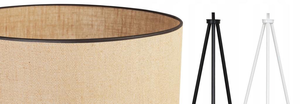 Floor Lamp Standing Tripod Metal Lampshade 45Cm