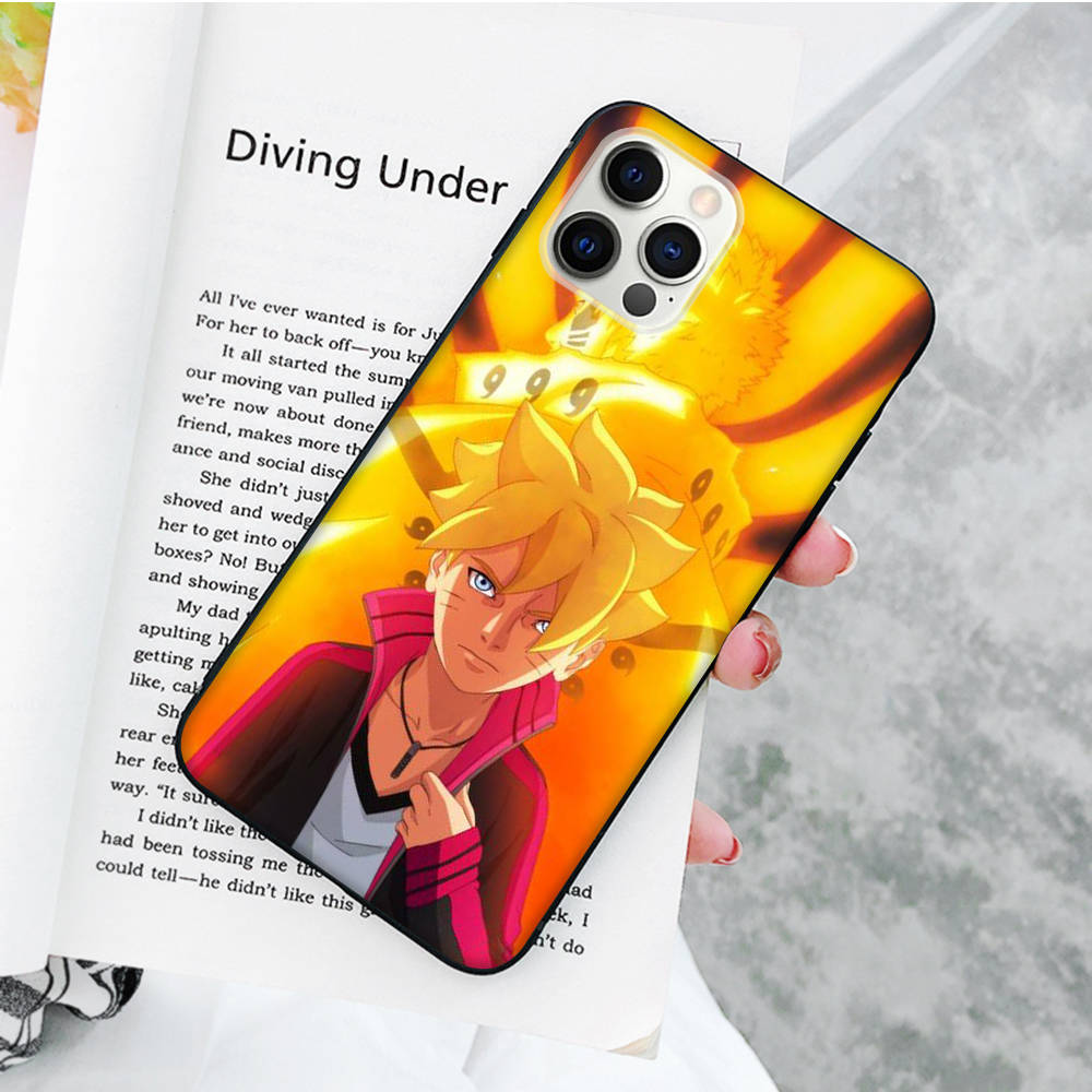 JW57 Boruto Black Sofe Case for Xiaomi Poco X6 X4 M5 M6 F5 F6 C65 C55 C50 C51 C40 Pro Redmi 14C A3X 13C 12C 11T 10A 9C Note 7 6 8A Plus