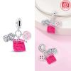 Clock Charm Bead Components Copper Metal Tailor Sewing Machine Telephone Alarm Pendant Bead Components Compatible With Authentic Original Bracelets
