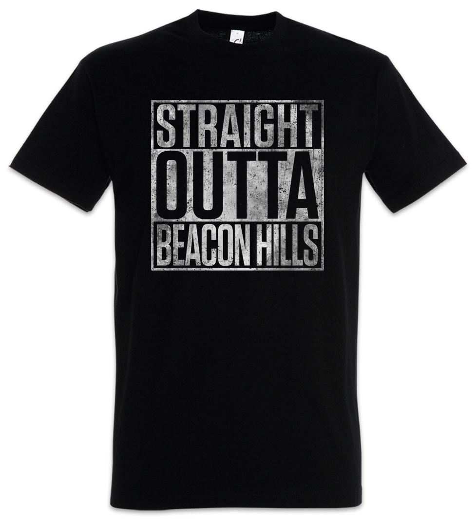 Straight Outta Beacon Hills T-Shirt Mens Womens Tees Top Fun Teen Scott Wolf McCall Allison Lobo L
