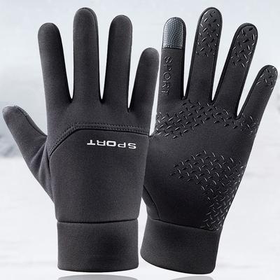 2023 Autumn Winter Warm Cycling Gloves Thermal Outdoor Sport Running Bicycle Ski Gloves for Camping Hiking Motorcycle Gloves Men