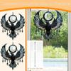 Crescent Moon Black Raven Acrylic Suncatcher Indoor Window Panel Sun Shape Catcher Pendant Decoration Decoration Flying Cre M4K5