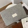 New red knitted wool scarf girls winter thickened versatile wool scarf Christmas gift
