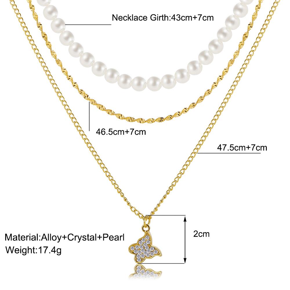 SE ME Collana con Ciondolo Farfalla Colore Argento Vintage per Donna Uomo Collane Catena Cubana Hip Hop di Tendenza Gioielli Accessori Regalo