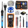 80W Digital Soldering Iron Kit with Multimeter Repair Tool Set Home Welding Hardware DIY Tools