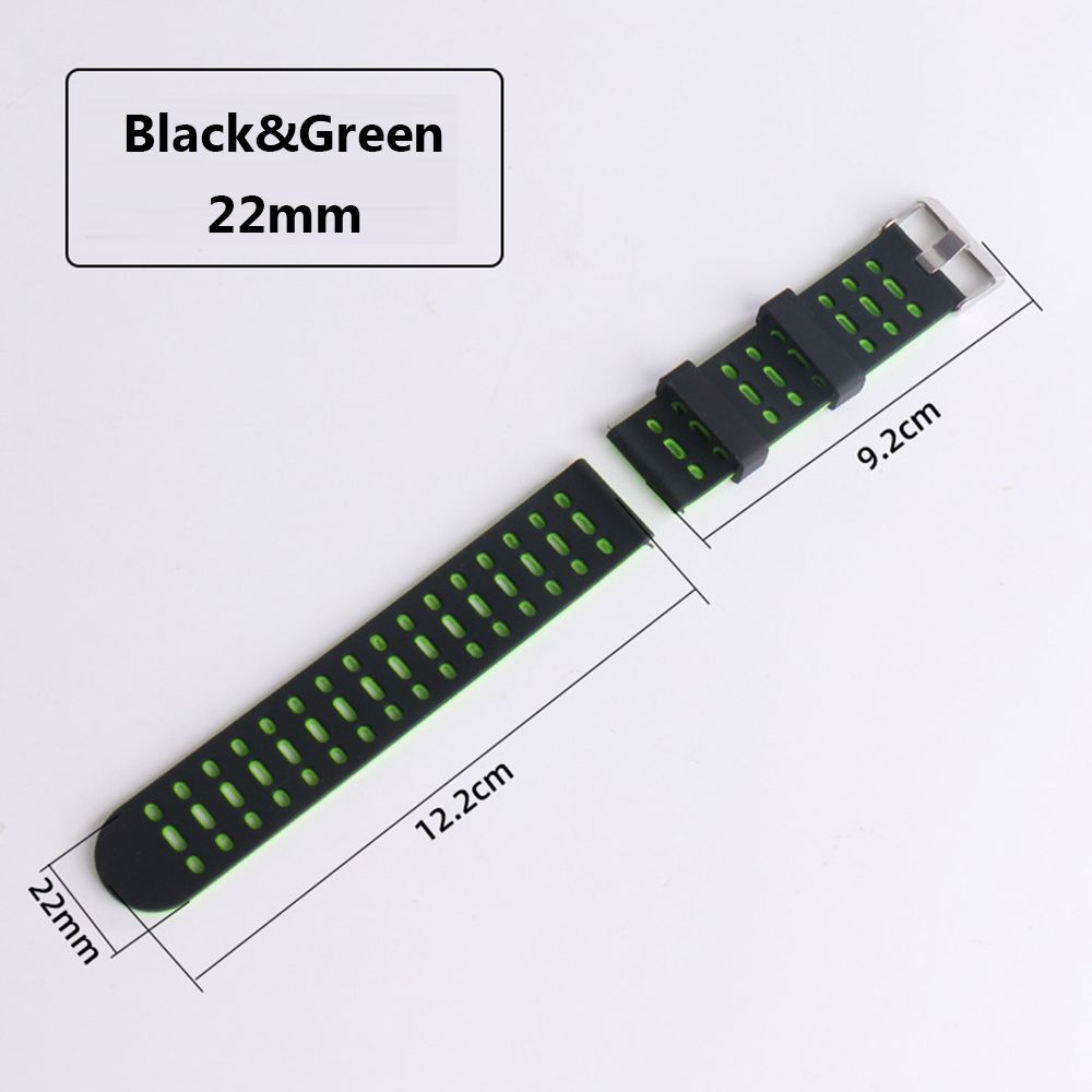 20mm 22mm Quick Release Silicone Universal Steel Buckle Wristband Watch Band Bracelet Strap