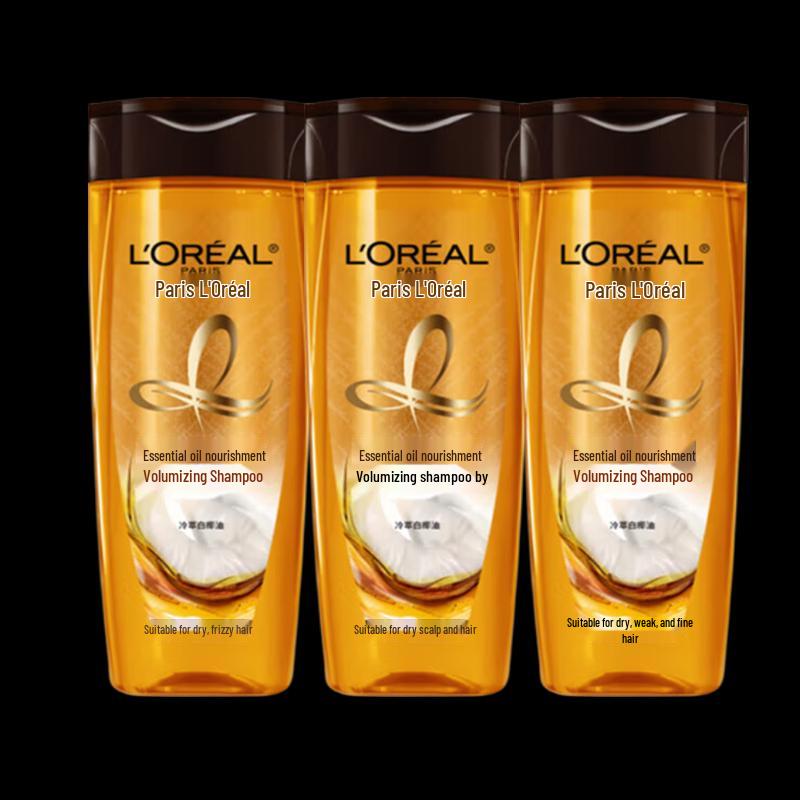 

L Oréal Essential Oil Nourishing & Smoothing Shampoo 3 x 400ml