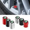 Car Sticker 2025 Hot 4Pcs Car Metal Tire Air Valve Caps For Skoda Octavia Rapid Kodiaq Karoq Fabia Kamiq Superb Derivative Visio