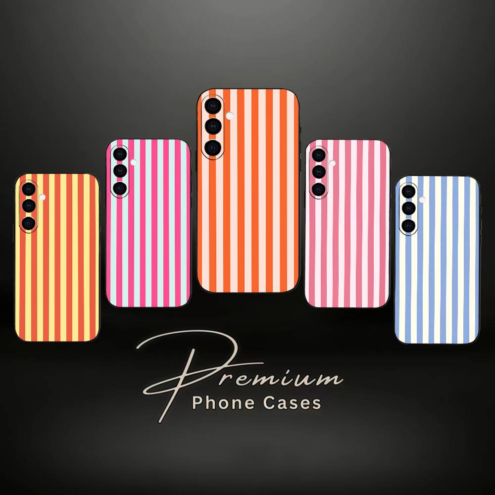 Striped Color-Blocking Art Pattern Phone Case Silicone Soft For Samsung Galaxy A73,A72,A71,A70,A53,A52,A51