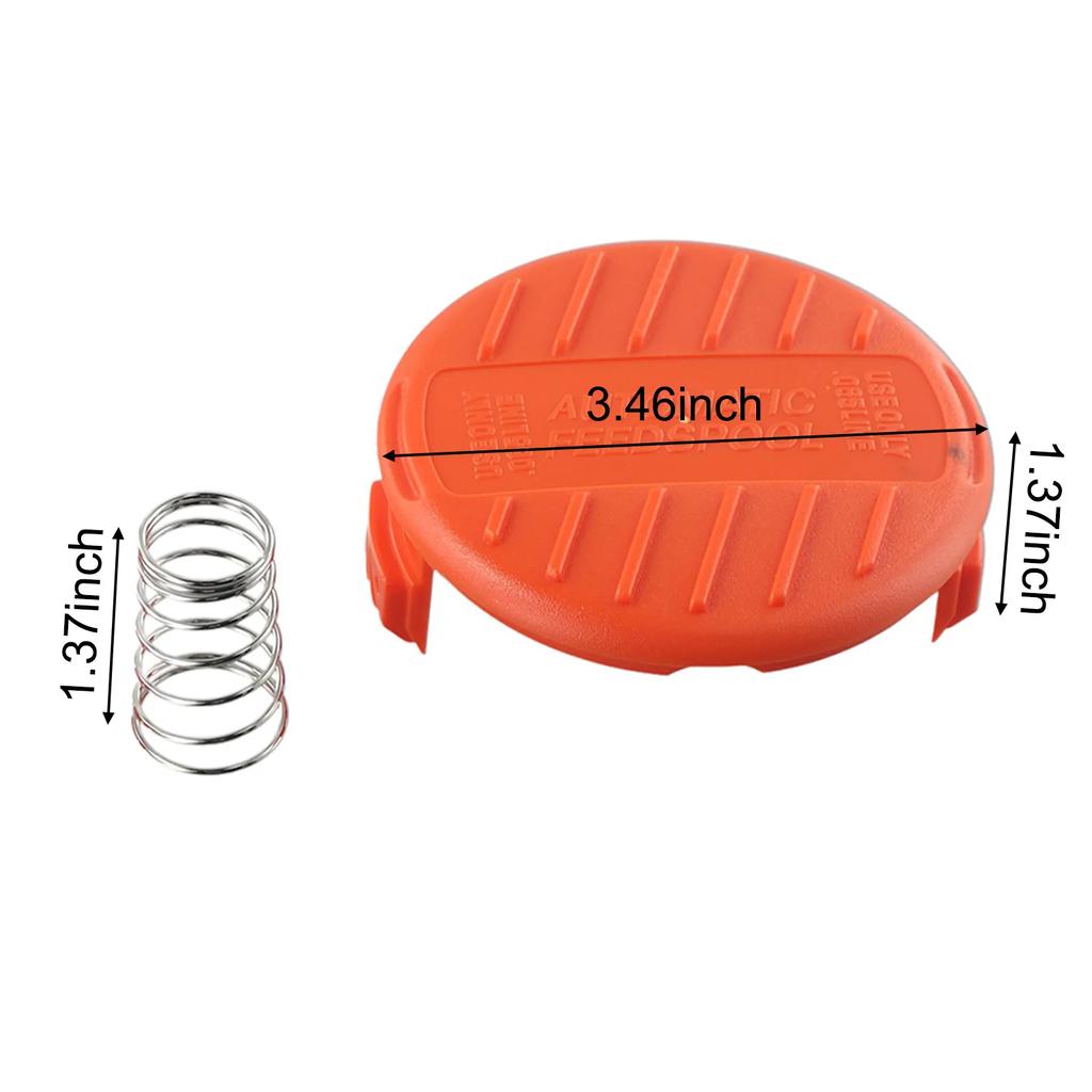 2Pcs Trimmer Spool Line Cap Cover For Black & Decker Reflex GH400 GLC120 ST5530 CST1000 GL30 GL120C GL280 GL301 GL340 GL420C