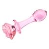 Glass Rose Decorative 22-35mm Anal Beads Butt Plug for Women Vaginal Dilator Female Masturbator Sex Toys Men Prostate Massager
