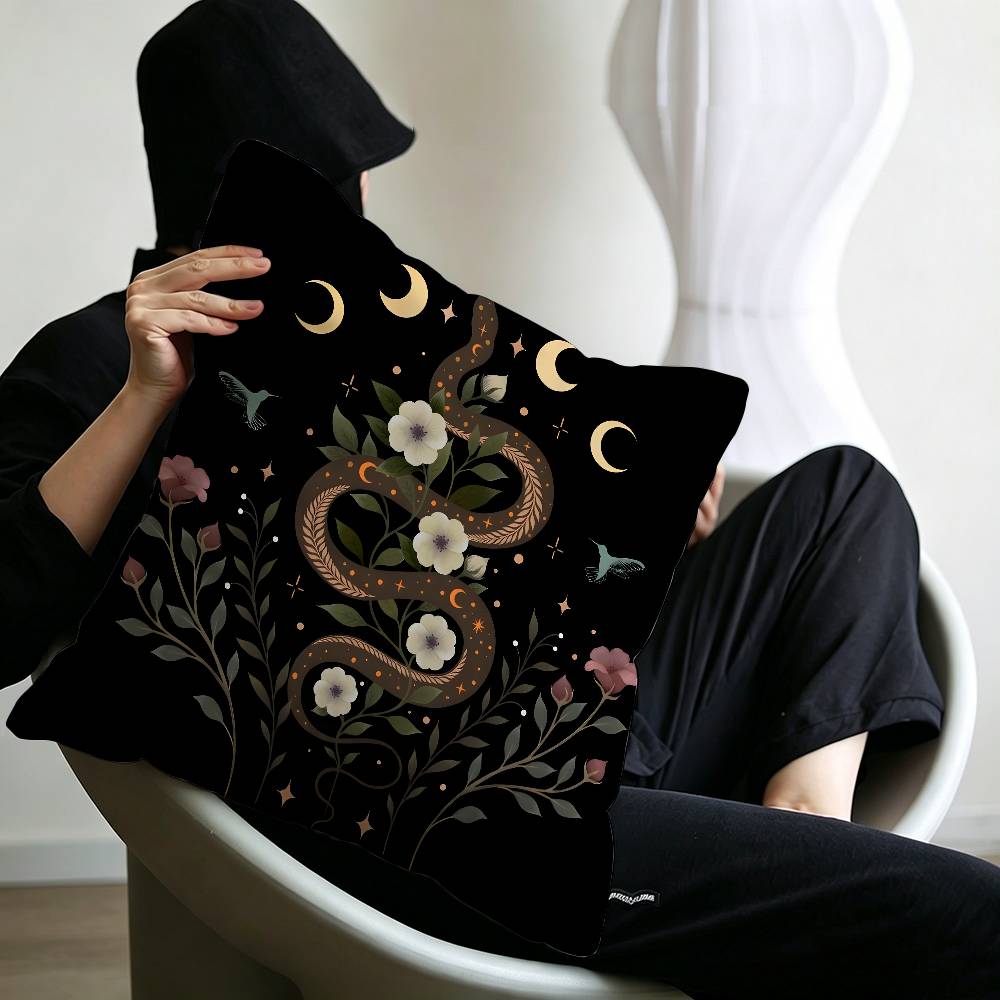 Magic Psychedelic Moon Print Pattern pillow cover sofa cushion cover home room decoration children gift