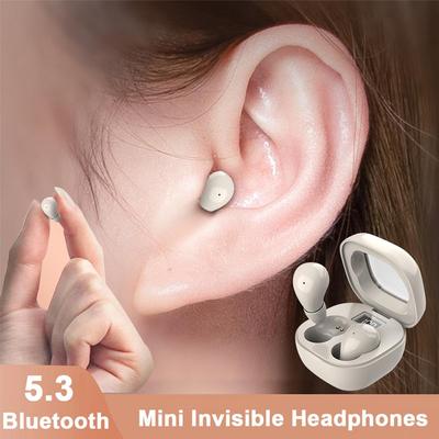 SK19 Mini Unsichtbare Schlafkopfhörer TWS Bluetooth 5.3 Geräuschreduzierung Headsets Mit Mikrofon Gaming HIFI Stereo In-Ear Ohrhörer Kopfhörer Für Huawei