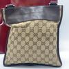 Gucci GG Canvas 27639 Shoulder Bag Crossbody Sacoche Pouch Leather Brown Ladies Men Unisex Diagonal Strap