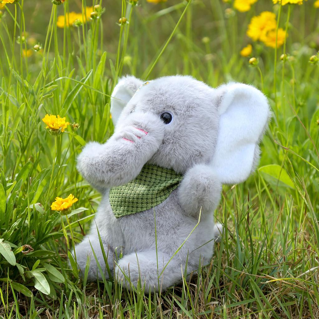 Scarf Elephant Plush Doll Cute Animal Plush Toy Doll Wedding Throwing Doll Children Gift