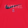 Nike X MLB Collaboration Youth Los Angeles Angels Dri-Fit Vintage Letter Breathable Short Sleeve T-Shirt Kids Tops 3Z3B7SAHG-LAA