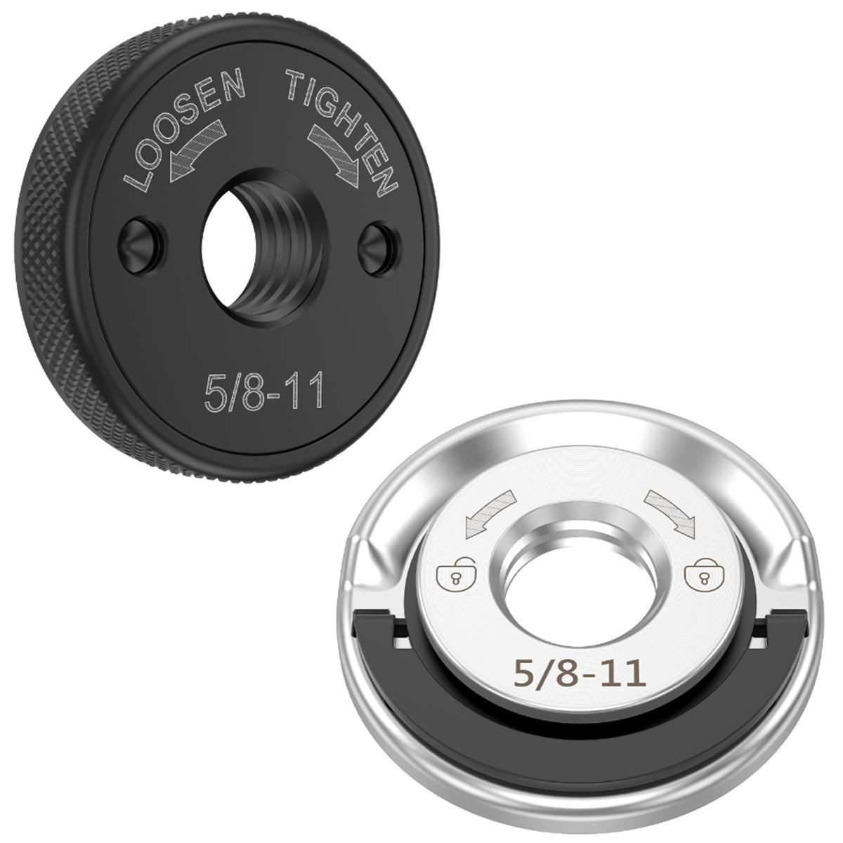 

5/8“-11 UNC Thread Angle Grinder Pressure Plate Quick Release Angle Grinder Flange Nut Accessory for Replacement Clamping Tool