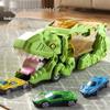 Dinosaur Devouring Car: Transforming Track & Storage Toy for Kids
