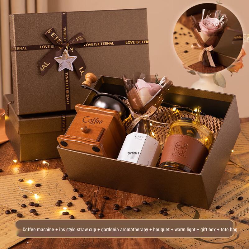 Creative Gift Set with Coffee Maker and Straw Cup 04