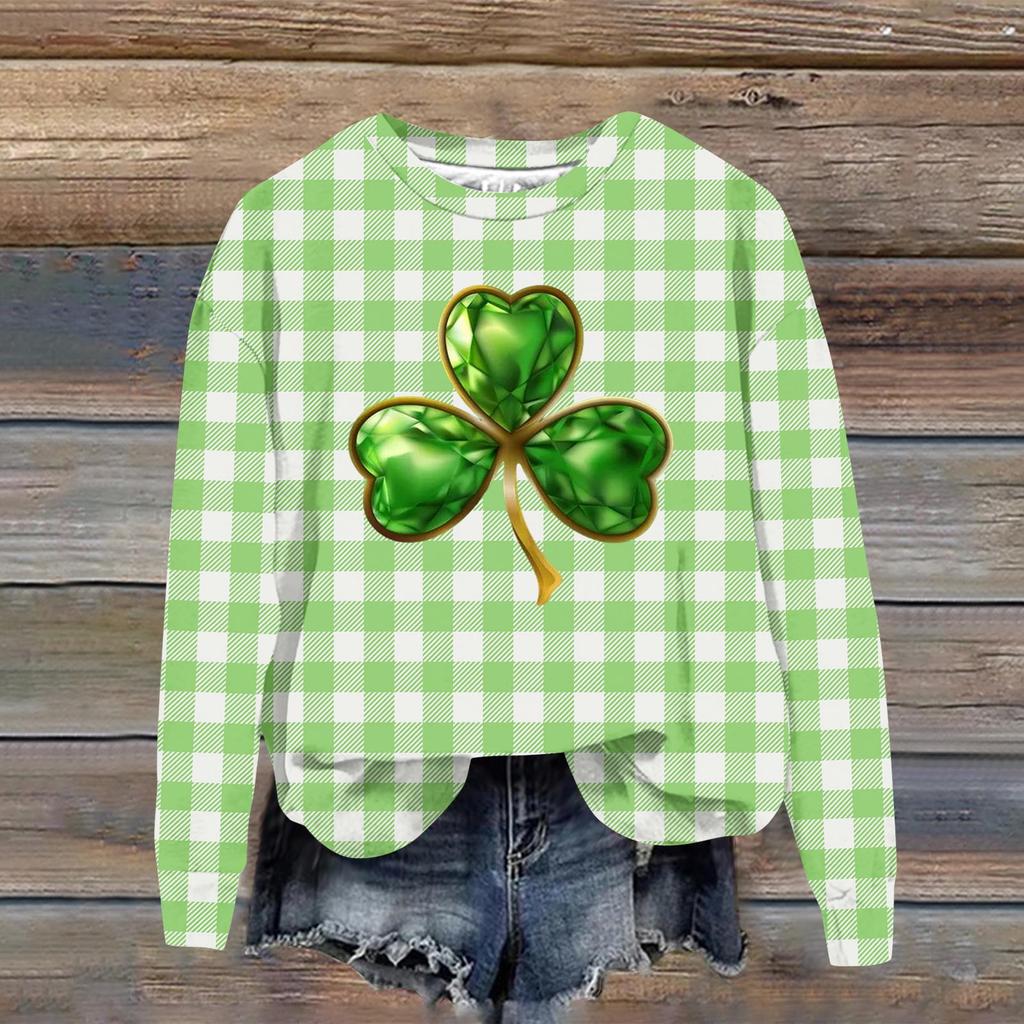 Women's Fashion Casual Long Sleeve Loose Printed Sweatshirt