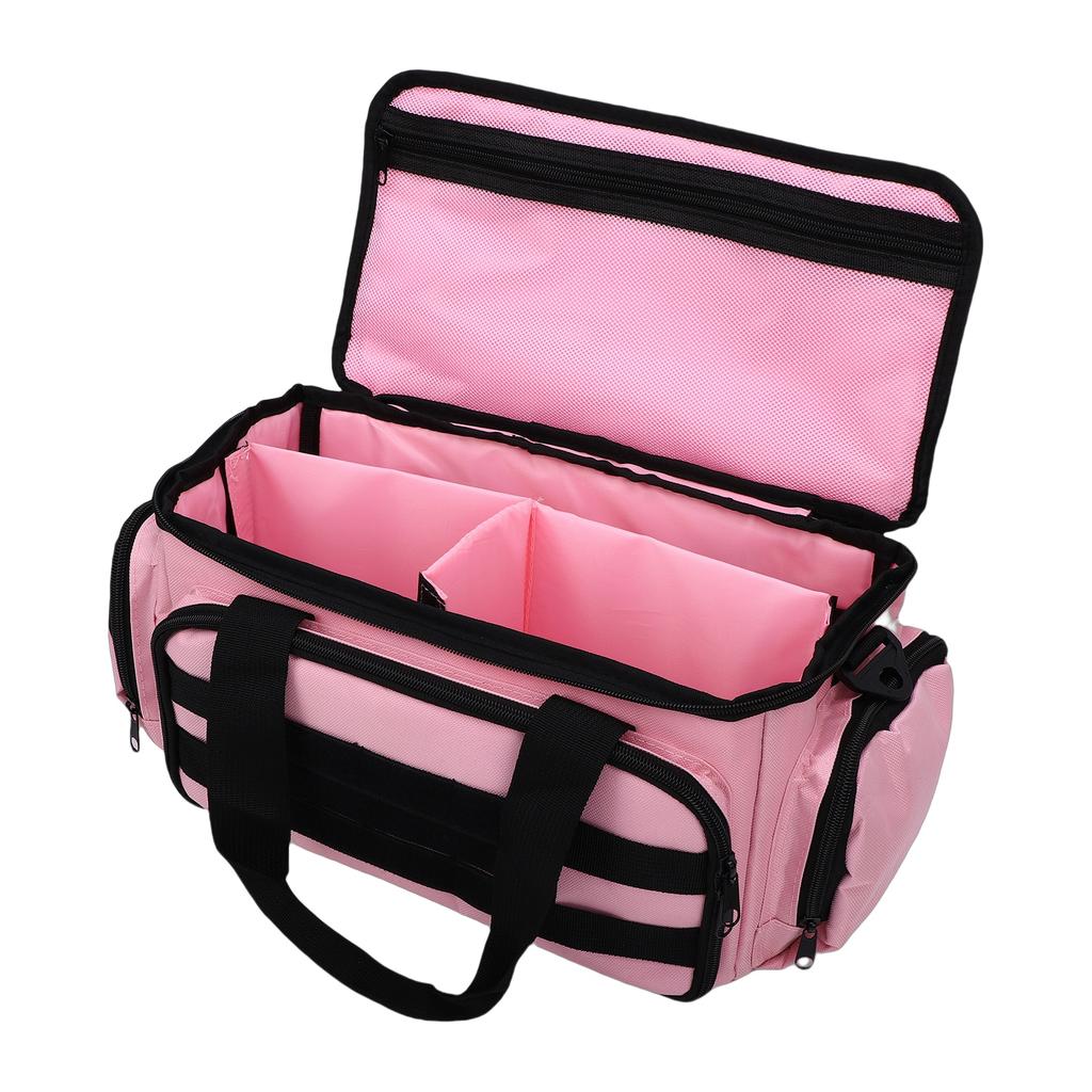 14 Inch Tool Bag for Women Tool Carrier with Anti Friction Bottom for Electrician Carpenters Repairman Pink