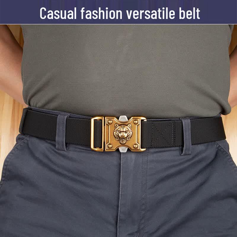 Men s Elastic Tactical Canvas Belt 120cm
