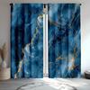 Ocean Granite Marble Pattern Curtains Polyester Fabric Suitable Bedroom Living Room Decoration Curtain Machine Washable Perfect For Great