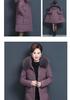 Mid-Length Down Cotton Jacket for Middle-Aged and Elderly Women