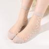 Women's Spring and Summer Fashion Breathable Transparent Crystal Silk Stockings