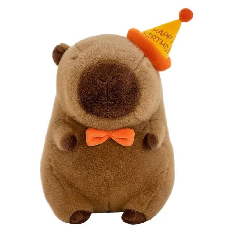 23cm Capybara Plush Simulation Capibara Anime Fluffty Toy Cute Doll Stuffed Animals Soft Doll Plush Christmas Thanksgiving Gifts
