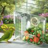 Transparent Bird Feeding Container Hanging Water Dispenser Bird Cage Feeder Waterer  Cockatiel