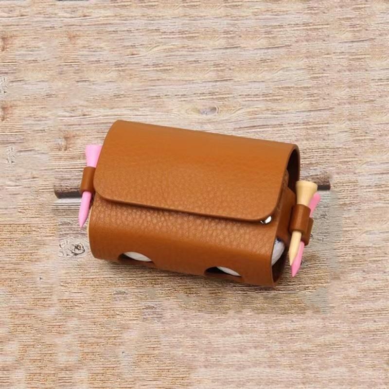 Leder Golfballtasche Leichte Golf-Tee-Halter-Tasche Zum Einhängen an der Taille Golffach-Tasche Tragbare Golf-Tragetasche