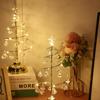 Lampa stołowa LED Crystal Christmas Tree na baterie, nowoczesna dekoracja biurka, sypialnia, salon, choinki, prezent na Nowy Rok