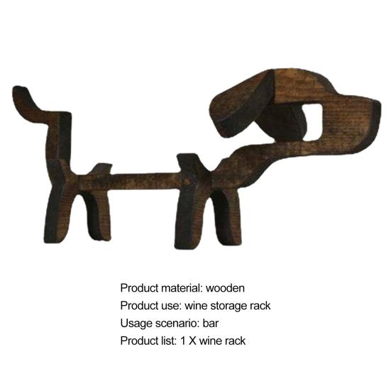 Attractive Animal Shape Storage Anti-scratch Dog Little Pig Statue Wine Stand for Bar Wine Display Stand