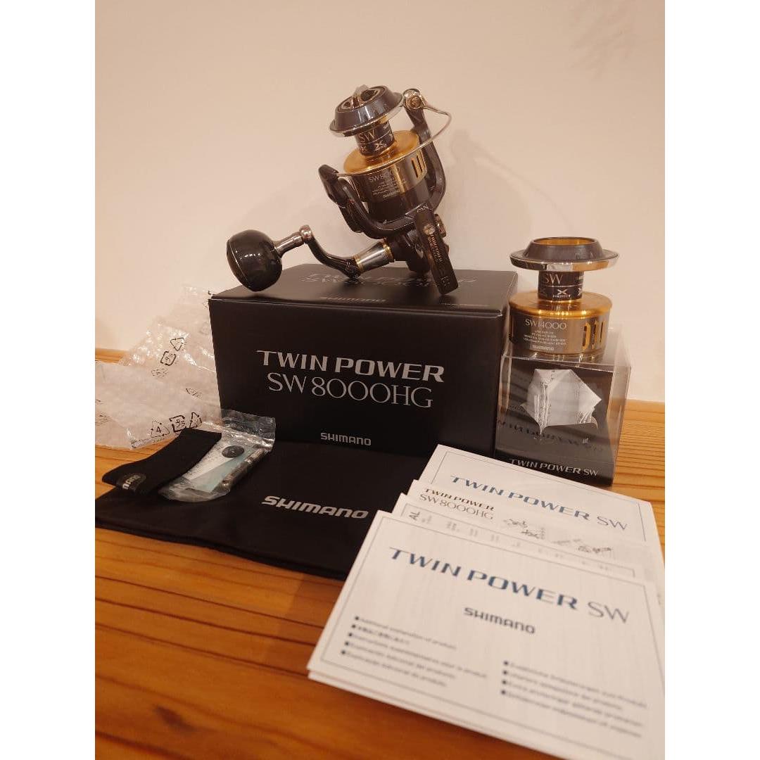 Used Good condition SHIMANO TWIN POWER SW 8000HG and 14000 spool