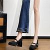 New Chinese Mary Jane high heels women's 2025 spring and autumn wind summer cheongsam shoes horse dress shoes thick heel single shoes women