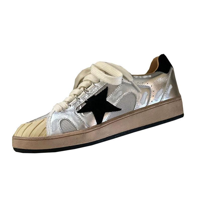 Soft Leather Female Stars Retro Old Small Dirty Shoes New Fashion Versatile Casual Board Shoes German Training Shoes