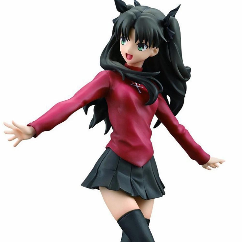 Anime FATE STAY NIGHT Tohsaka Rin FGO Station Model Toy Collection 21CM Action Figure painted figure Rin Doll PVC Child Gifts