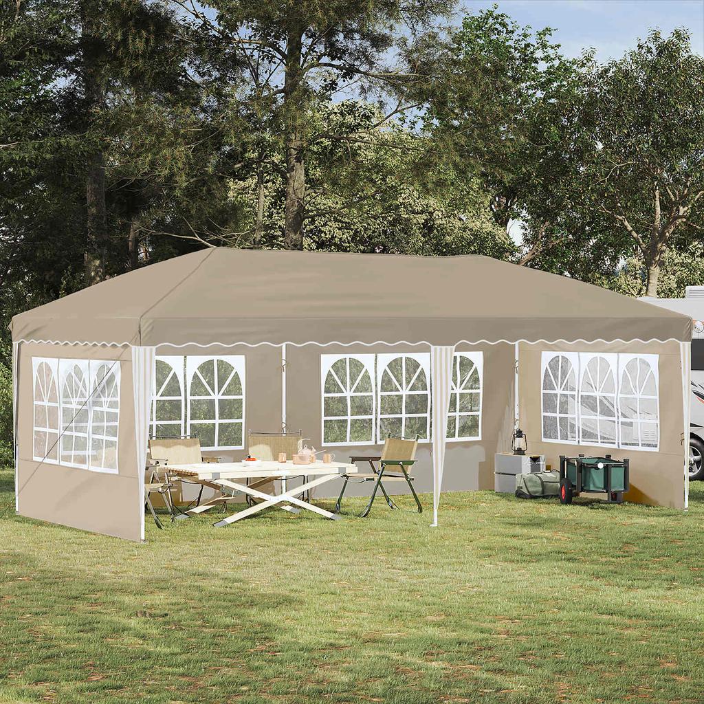 Pop Up Party Tent 575 X 289 X 245 Cm Cream