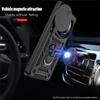 KEYSION Shockproof Armor Case for Realme 12 Pro+ 12 5G Slide Camera Protection Ring Stand Phone Back Cover for OPPO Realme 12 5G