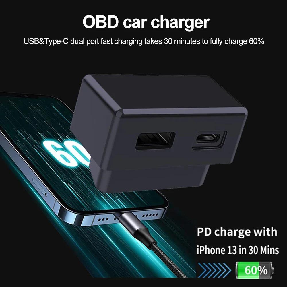 For Tesla Model 3 Model Y X S OBD Adapter Charging For Tesla Car Model3 ModelY obd2 Splitter Charger Adapters Accessories