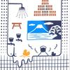 Miyamoto Kenema Tenugui Printed Hand for Public 35cm X 50209 Co., Ltd. (Chinese Towel) Baths, Approx. 90cm,