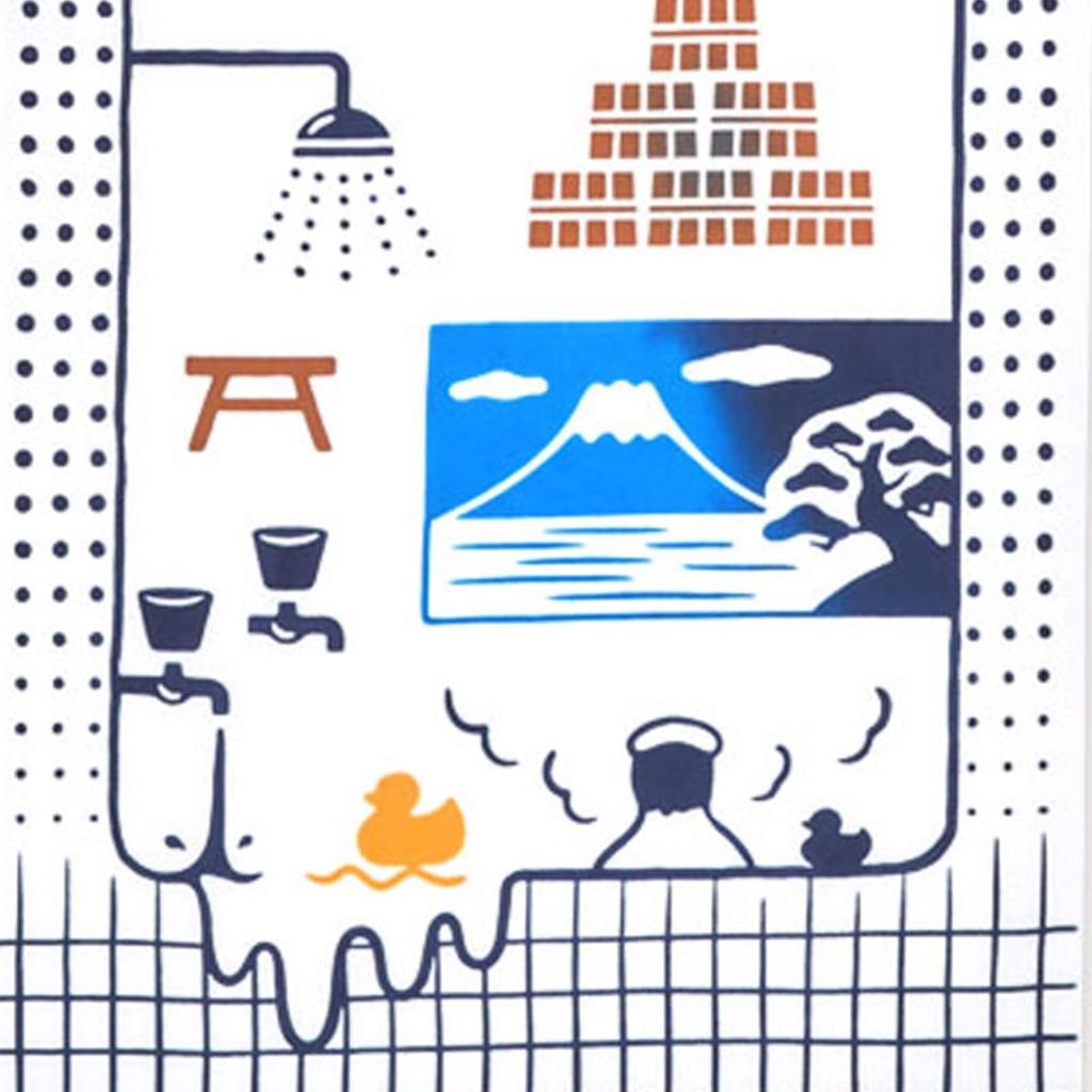 Miyamoto Kenema Tenugui Printed Hand for Public 35cm X 50209 Co., Ltd. (Chinese Towel) Baths, Approx. 90cm,