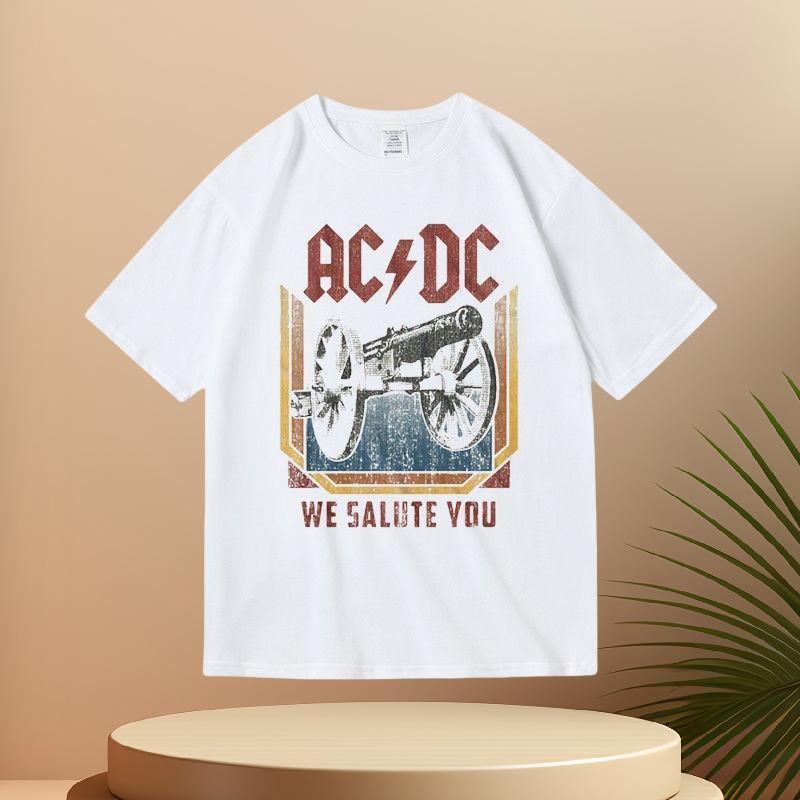 Summer New Cotton Short Sleeve Printed T-shirt for Men and Women Rock Pink Floyd Band Pink Floyd Printed T-shirt